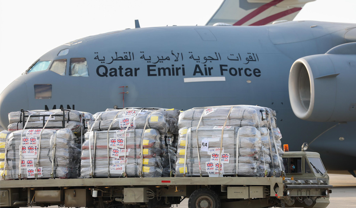 Humanitarian aid shipment